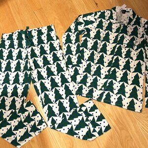 J.Crew NWT Dreamy Pajamas with Holiday Christmas Tree Print